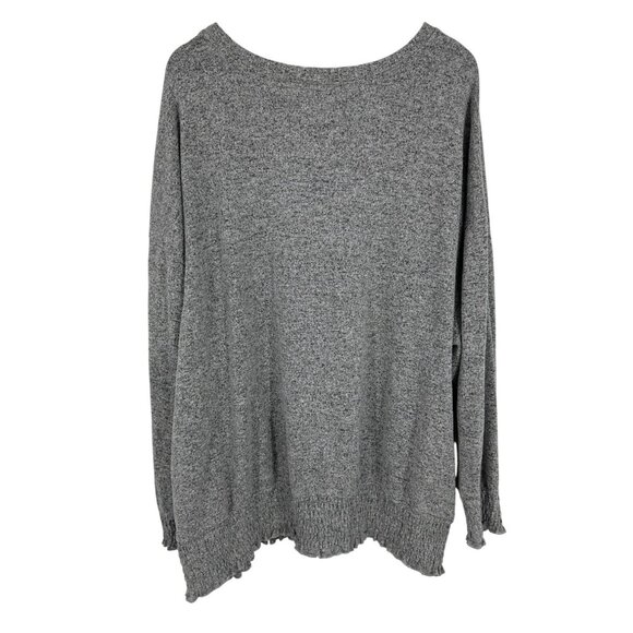 Torrid Relaxed Fit Super Soft Plush Drop Shoulder Smocked Hem Sweatshirt Sz 5X - Picture 3 of 9